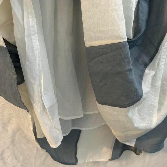 Madewell blue and white striped dress with zip closure and pockets NWT Size 10 - Picture 6 of 8